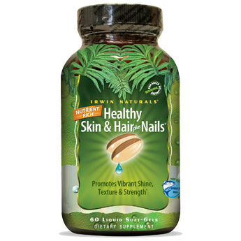 Irwin Naturals Healthy Skin & Hair Plus Nails, 120 Liquid Softgels, Irwin Naturals