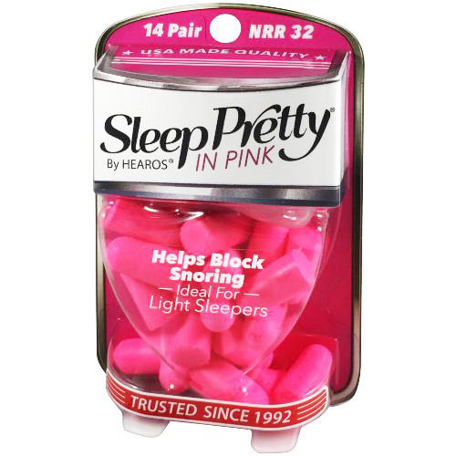 Hearos Hearos Sleep Pretty In Pink, Women's Ear Plugs, 7 Pair + Free Case