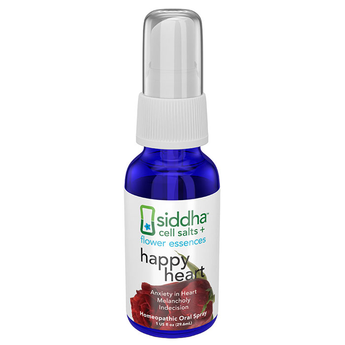 Sidda Flower Essences Heart, Homeopathic Oral Spray, 1 oz, Sidda Flower Essences