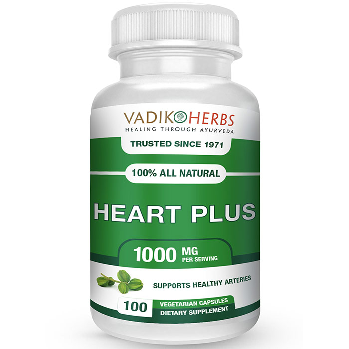 Vadik Herbs (Bazaar of India) Heart Plus, 100 Tablets, Vadik Herbs (Bazaar of India)