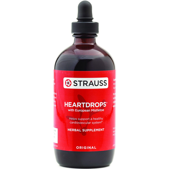 Strauss Herb Company Heartdrops (Heart Drops Herbal Liquid), 3.4 oz, Strauss Herb Company