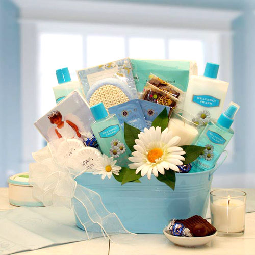Elegant Gift Baskets Online Heavenly Charm Relaxation Spa Gift Set, Elegant Gift Baskets Online