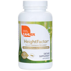 Zahler HeightFactor (Height Factor), Growth Hormone Stimulator, 120 Capsules, Zahler