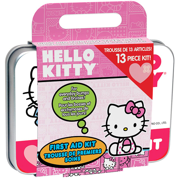 Health Science Labs Hello Kitty Small First Aid Kit, 13 Piece, Health Science Labs