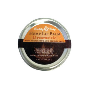 Earthly Body Hemp Lip Balm Tin, Dreamsicle, 0.45 oz, Earthly Body