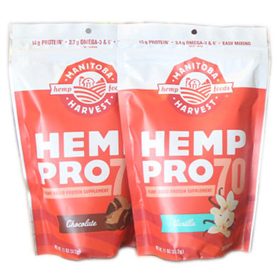 Manitoba Harvest Hemp Foods Hemp Pro 70 Protein Powder, Chocolate, 11 oz, Manitoba Harvest Hemp Foods
