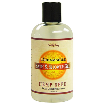 Earthly Body Hemp Seed Bath & Shower Gel, Dreamsicle, 8 oz, Earthly Body