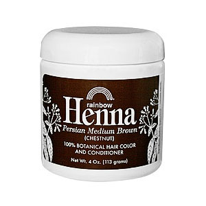 Rainbow Research Henna, Persian Medium Brown, Hair Color and Conditioner, 4 oz, Rainbow Research