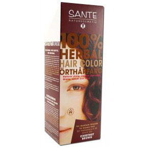 Sante Naturkosmetik Herbal Hair Color, Chestnut Brown, 100 g, Sante Naturkosmetik