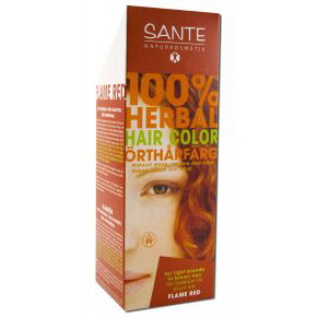 Sante Naturkosmetik Herbal Hair Color, Flame Red, 100 g, Sante Naturkosmetik
