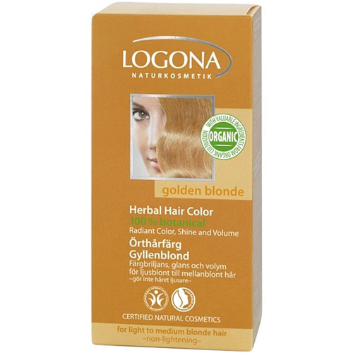 Logona Naturkosmetik Herbal Hair Color, Golden Blonde, 3.5 oz, Logona Naturkosmetik