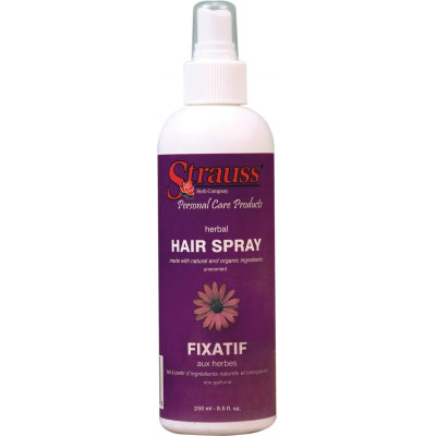 Strauss Herb Company Herbal Hair Spray, Unscented, 8.5 oz, Strauss Herb Company