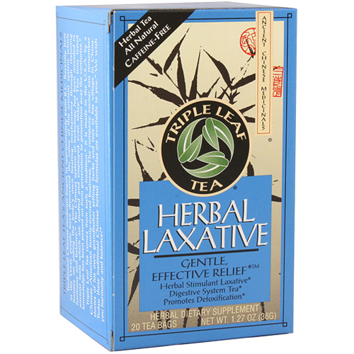 Triple Leaf Tea Herbal Laxative Tea, 20 Tea Bags x 6 Box, Triple Leaf Tea