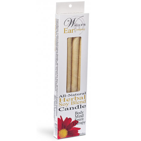 Wally's Natural Products Herbal Soy Blend Hollow Ear Candles, 4 pk, Wally's Natural Products