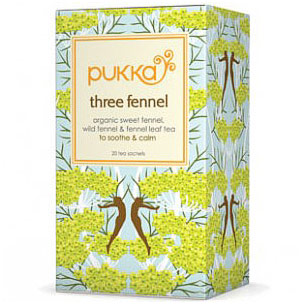 Pukka Herbs Organic Herbal Tea, Three Fennel, 20 Tea Bags, Pukka Herbs