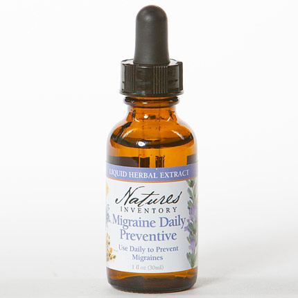 Nature's Inventory Herbal Tincture, Migraine Daily Preventive, 1 oz, Nature's Inventory