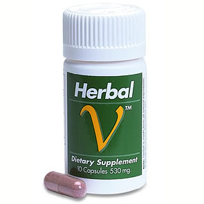 Lane Labs Herbal V for Male Sexual Function 10 caps, Lane Labs