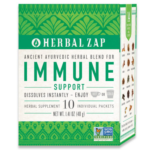 Herbal Zap Herbal Zap Immune Support, All Natural Ayurvedic Herbal Supplement, 10 Packets