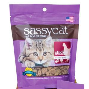 Herbsmith Herbsmith Sassy Cat Treats - Freeze Dried Chicken with Apple & Spinach, 1.25 oz