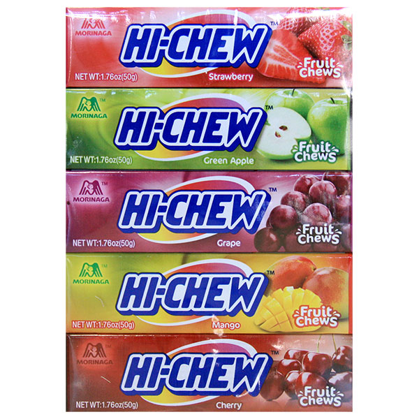 Morinaga Hi-Chew Fruit Chews, Assorted Fruit Flavors, 10 Pieces x 10 Packs, Morinaga