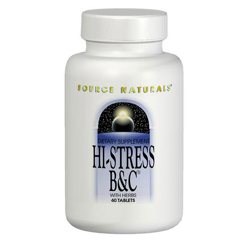 Source Naturals Hi Stress B & C Vitamins with Herbs 60 tabs from Source Naturals