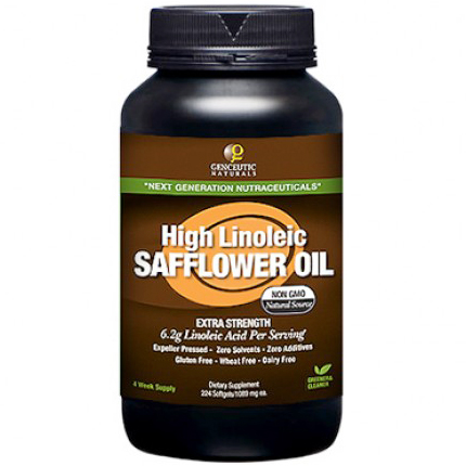 Genceutic Naturals High Linoleic Safflower Oil, 224 Softgels, Genceutic Naturals
