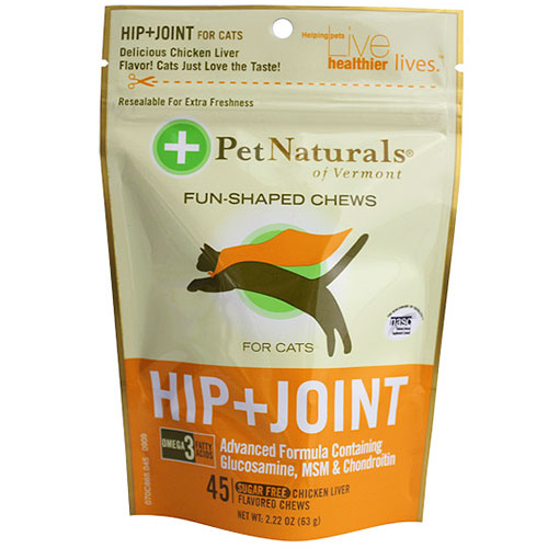Pet Naturals of Vermont Hip & Joint For Cats, 45 Chews, Pet Naturals of Vermont