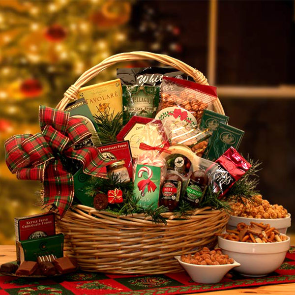 Elegant Gift Baskets Online Holiday Celebrations Holiday Gift Basket, X-Large Size, Elegant Gift Baskets Online