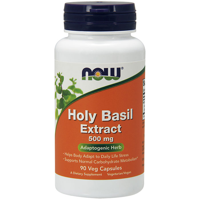 NOW Foods Holy Basil Extract, 90 Vcaps, NOW Foods
