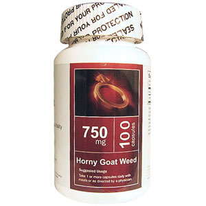 All Nature Horny Goat Weed 750 mg, 100 Capsules, All Nature