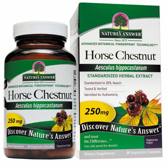 Nature's Answer Horsechestnut Seed Extract Standardized (Horse Chestnut) 90 vegicaps from Nature's Answer