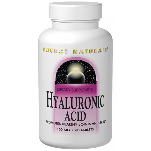 Source Naturals Hyaluronic Acid 100 mg, 60 Tablets, Source Naturals