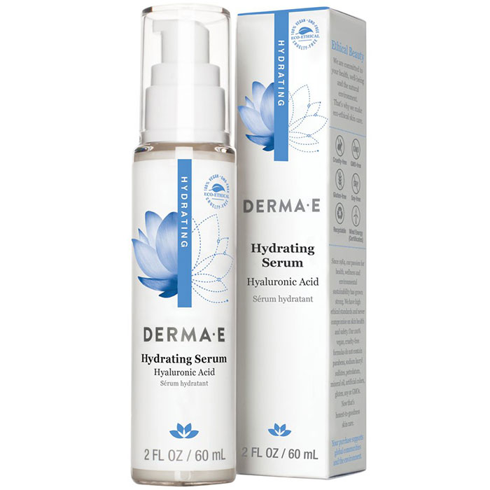 Derma-E Skin Care Hyaluronic Acid Rehydrating Serum, 2 oz, Derma-E Skin Care