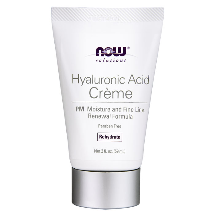 NOW Foods Hyaluronic Acid Night Wrinkle Remedy Cream, 2 oz, NOW Foods