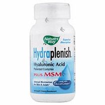 Nature's Way Hydraplenish Hyaluronic Acid with MSM 30 vegicaps from Nature's Way