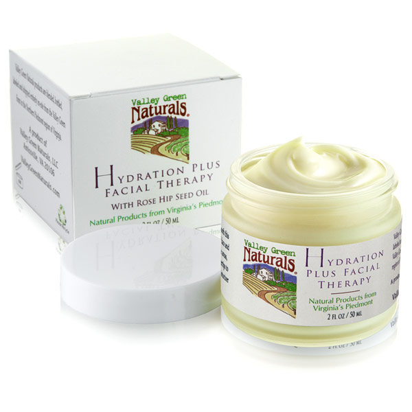 Valley Green Naturals Hydration Plus Facial Therapy Cream with Rose Hip Seed Oil, 2 oz, Valley Green Naturals