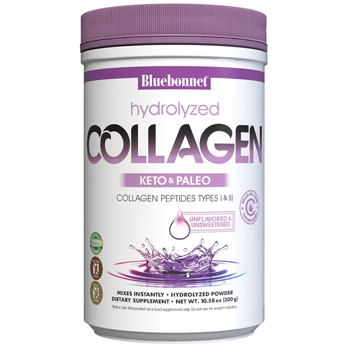Hydrolyzed Collagen Powder, 10.58 oz (300 g), Bluebonnet Nutrition