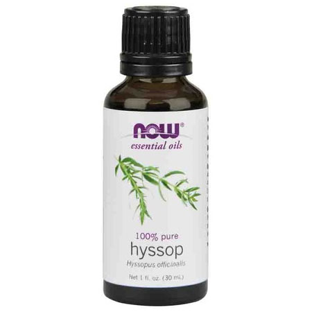 NOW Foods Hyssop Oil, Pure Essential Oil 1 oz, NOW Foods
