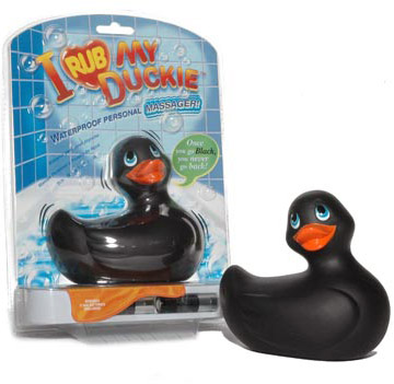 Big Teaze Toys I Rub My Duckie - Black, Waterproof Personal Massager, Big Teaze Toys
