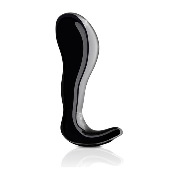 Pipedream Products Icicles Hand Blown Glass Massager No. 45, Anal Plug, Black, Pipedream Products