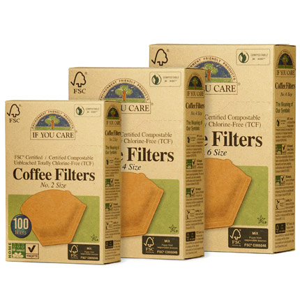 If You Care Household Products If You Care Coffee Filters - Cone, No. 2 Size, 100 Filters x 3 Box
