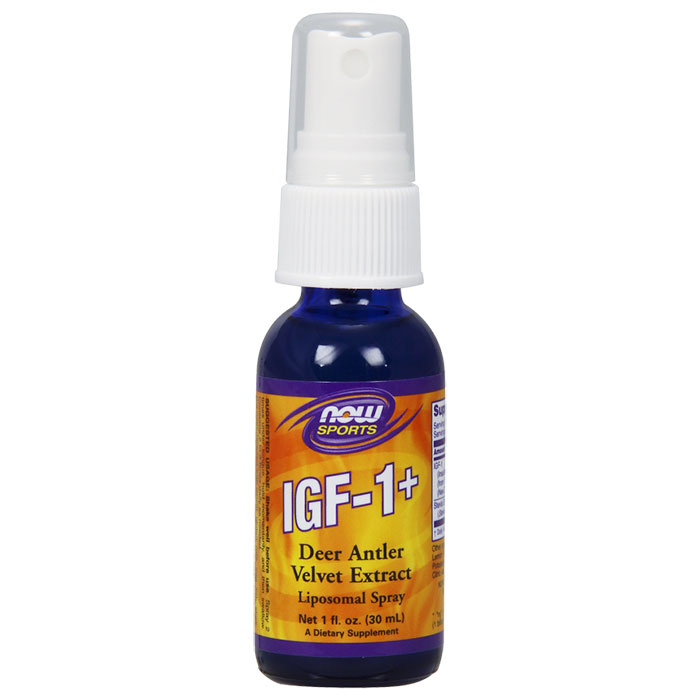 NOW Foods IGF-1+ Liposomal Spray, IGF-1 Plus Spray, 1 oz, NOW Foods