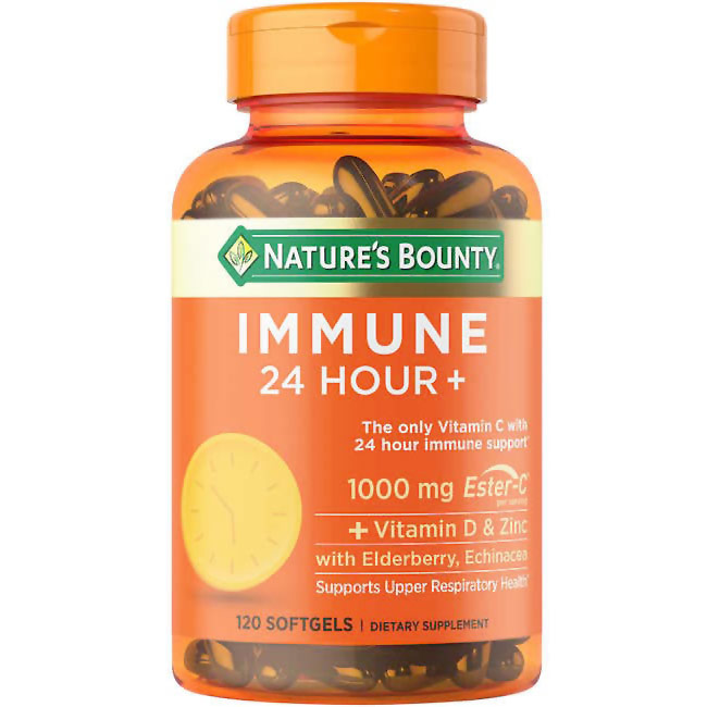 Immune 24 Hour+, 120 Softgels, Natures Bounty