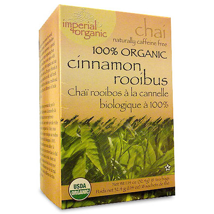 Uncle Lee's Tea Imperial Organic Cinnamon Rooibus Chai Tea, 18 Tea Bags, Uncle Lee's Tea
