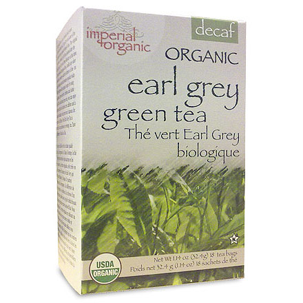 Uncle Lee's Tea Imperial Organic Decaf Earl Grey Green Tea, 18 Tea Bags, Uncle Lee's Tea
