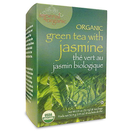Uncle Lee's Tea Imperial Organic Green Tea with Jasmine, 18 Tea Bags, Uncle Lee's Tea
