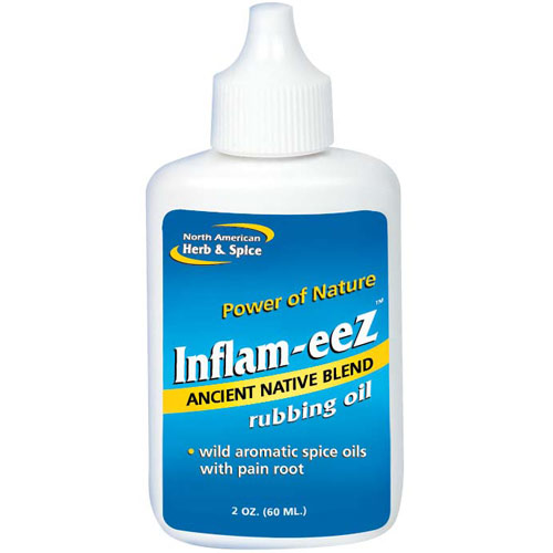 North American Herb & Spice Inflam-eeZ Rubbing Oil, 2 oz, North American Herb & Spice