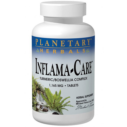 Planetary Herbals Inflama-Care (Turmeric Boswellia Complex), 120 Tablets, Planetary Herbals