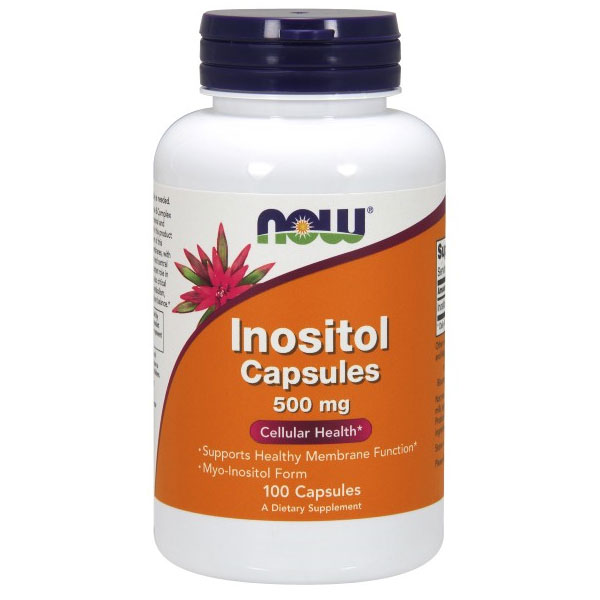NOW Foods Inositol 500 mg, 100 Capsules, NOW Foods