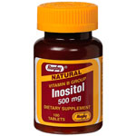 Watson Rugby Labs Inositol 500 mg, 100 Tablets, Watson Rugby